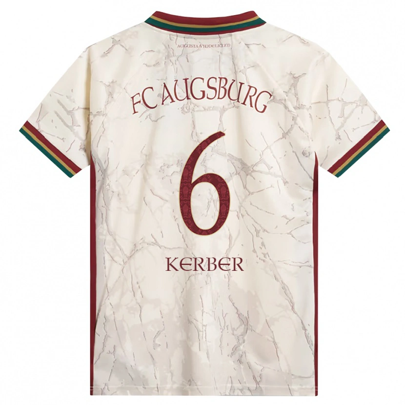 Danxen Dames Luca Kerber #6 Groen Rijst Wit Bordeauxrood Thuisshirt Thuistenue 2026/27 T-Shirt België