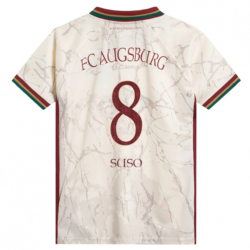 Danxen Dames Sima Suso #8 Groen Rijst Wit Bordeauxrood Thuisshirt Thuistenue 2026/27 T-Shirt België