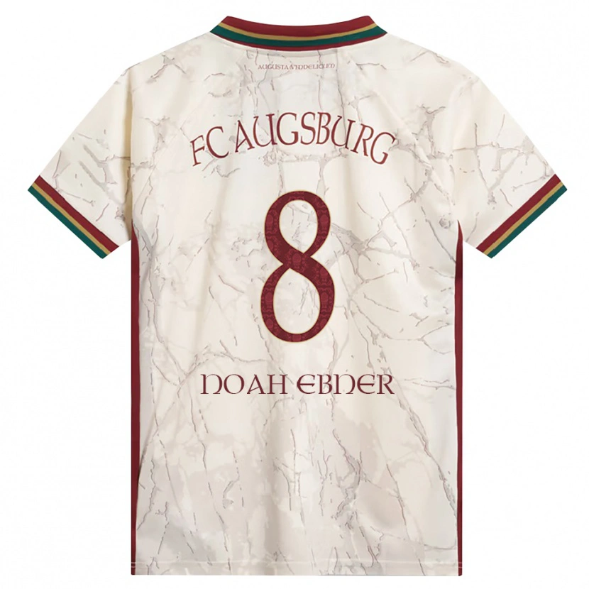 Danxen Dames Noah Ebner #8 Groen Rijst Wit Bordeauxrood Thuisshirt Thuistenue 2026/27 T-Shirt België