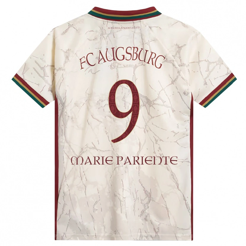 Danxen Dames Sophia Marie Pariente #9 Groen Rijst Wit Bordeauxrood Thuisshirt Thuistenue 2026/27 T-Shirt België