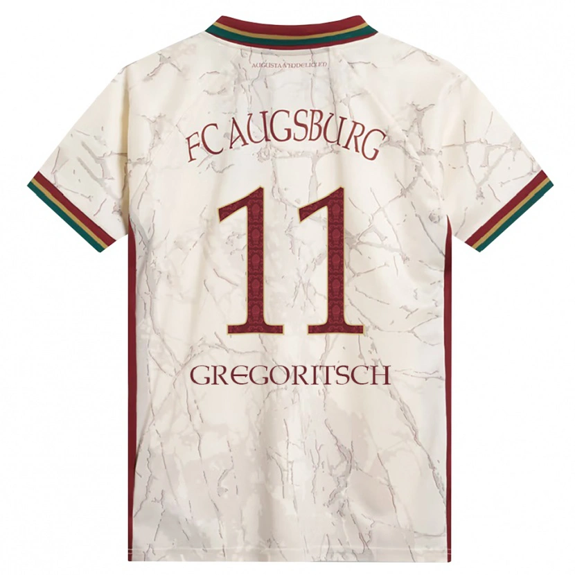 Danxen Dames Michael Gregoritsch #11 Groen Rijst Wit Bordeauxrood Thuisshirt Thuistenue 2026/27 T-Shirt België