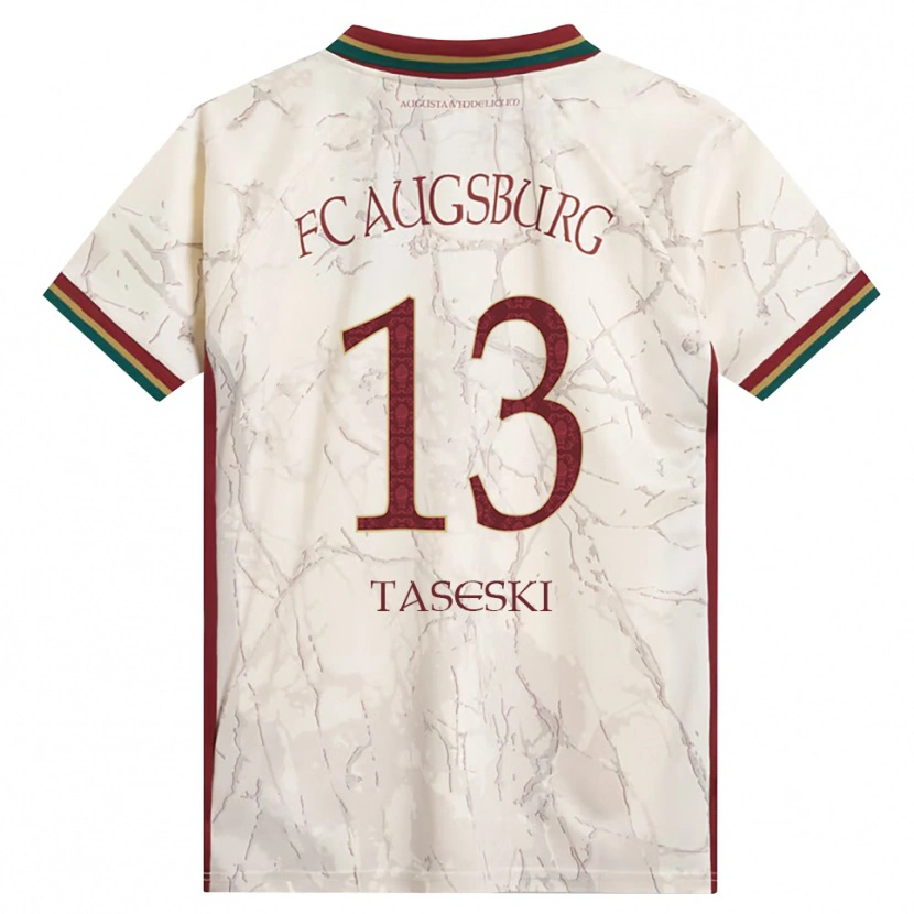 Danxen Dames Kristijan Taseski #13 Groen Rijst Wit Bordeauxrood Thuisshirt Thuistenue 2026/27 T-Shirt België