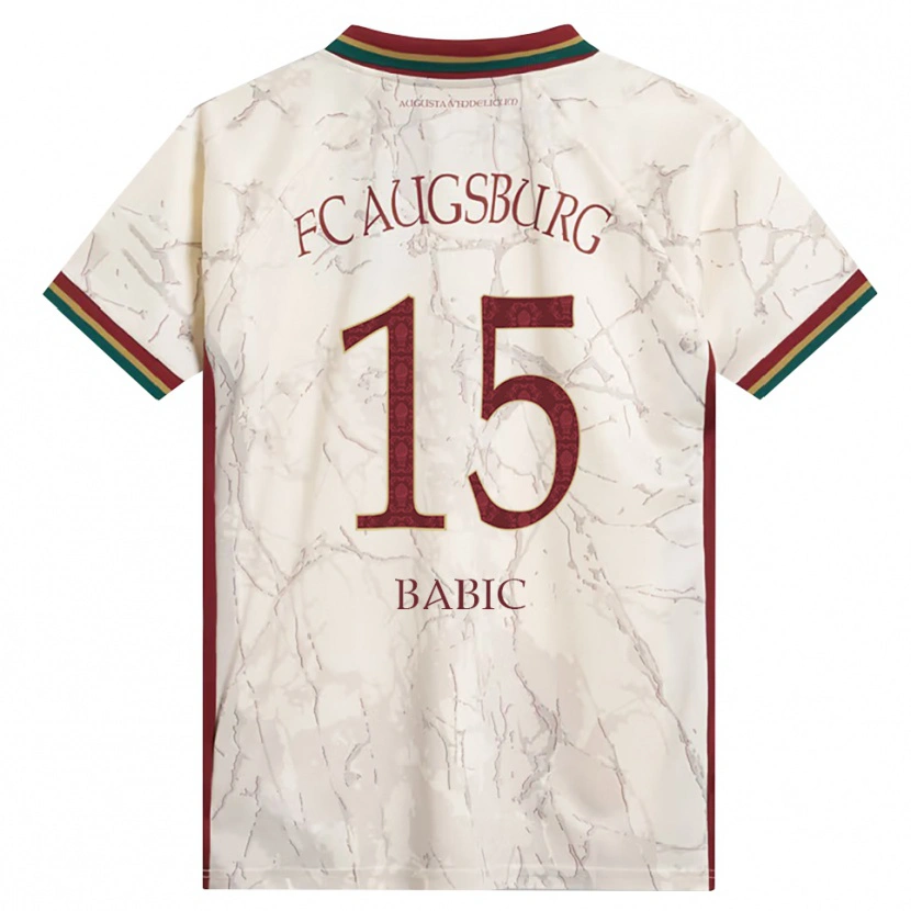 Danxen Dames David Babic #15 Groen Rijst Wit Bordeauxrood Thuisshirt Thuistenue 2026/27 T-Shirt België