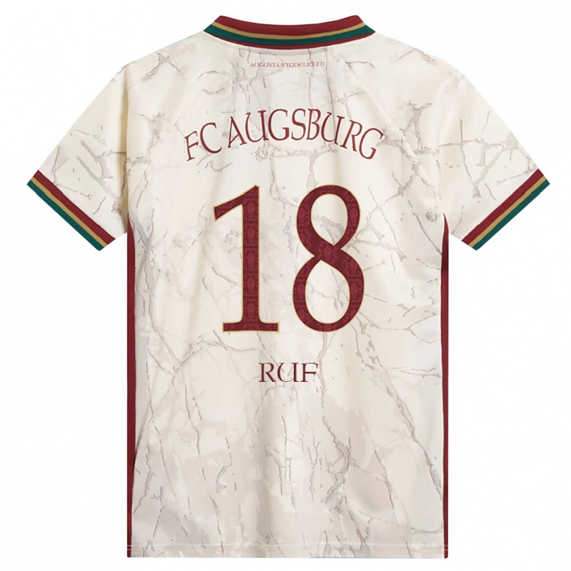 Danxen Dames Jonas Ruf #18 Groen Rijst Wit Bordeauxrood Thuisshirt Thuistenue 2026/27 T-Shirt België
