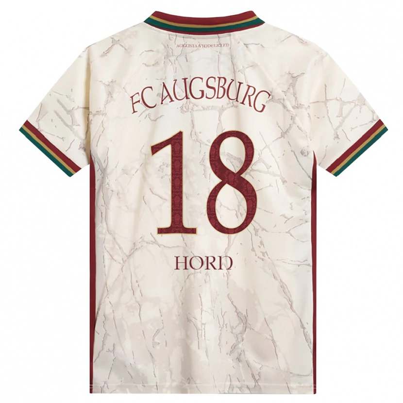 Danxen Dames Tobias Horn #18 Groen Rijst Wit Bordeauxrood Thuisshirt Thuistenue 2026/27 T-Shirt België