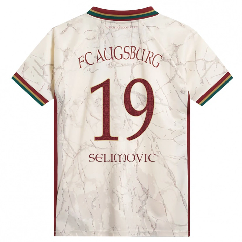 Danxen Dames Amar Selimovic #19 Groen Rijst Wit Bordeauxrood Thuisshirt Thuistenue 2026/27 T-Shirt België