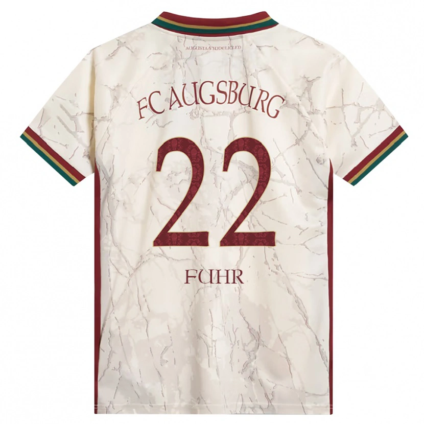 Danxen Dames Paula Fuhr #22 Groen Rijst Wit Bordeauxrood Thuisshirt Thuistenue 2026/27 T-Shirt België