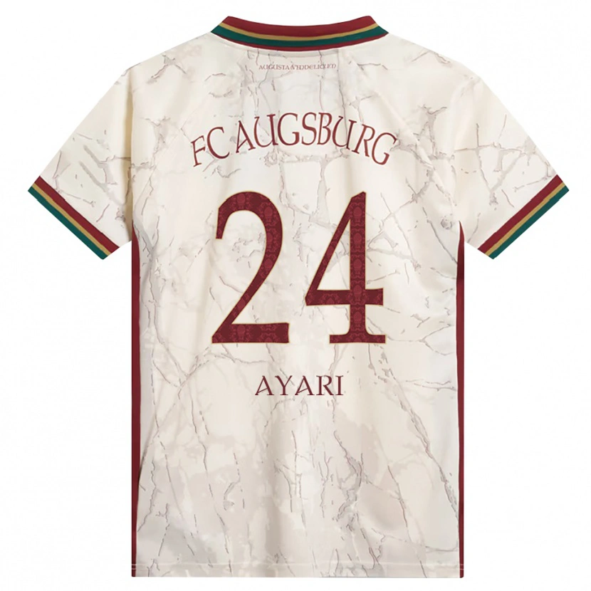Danxen Dames Rami Ayari #24 Groen Rijst Wit Bordeauxrood Thuisshirt Thuistenue 2026/27 T-Shirt België