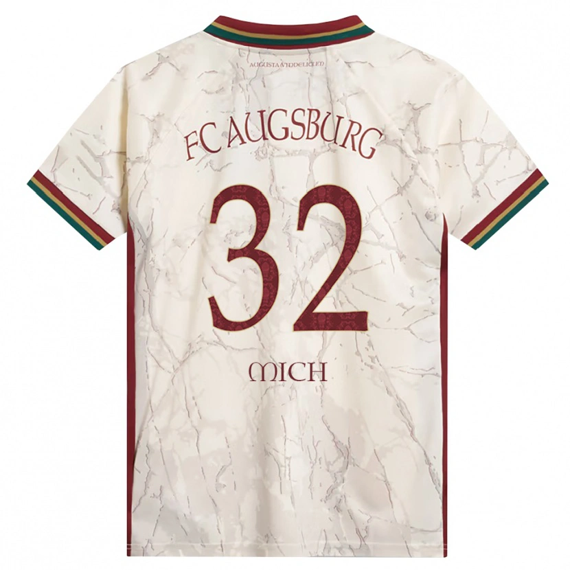 Danxen Dames Fabian Mich #32 Groen Rijst Wit Bordeauxrood Thuisshirt Thuistenue 2026/27 T-Shirt België