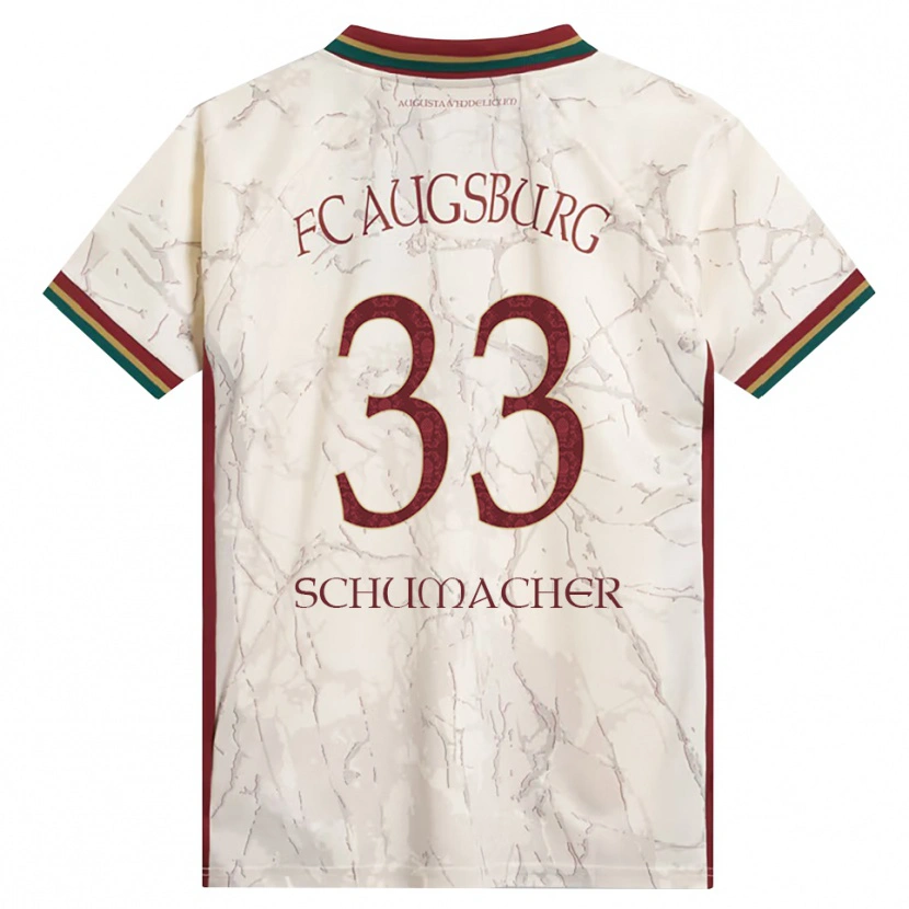Danxen Dames Till Schumacher #33 Groen Rijst Wit Bordeauxrood Thuisshirt Thuistenue 2026/27 T-Shirt België
