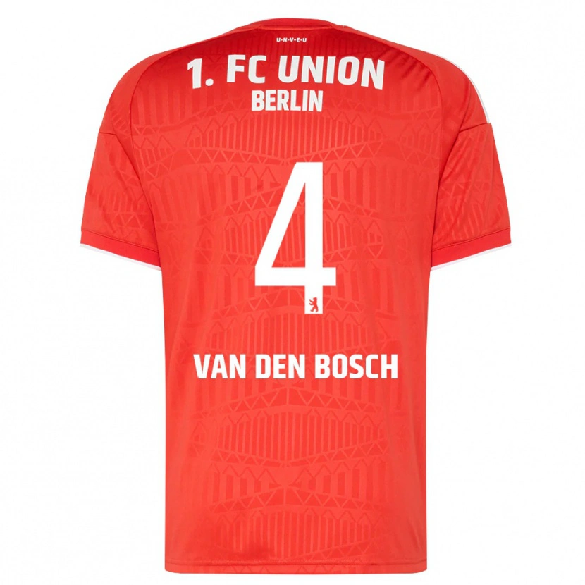 Danxen Dames Zeno Van Den Bosch #4 Rood Wit Thuisshirt Thuistenue 2026/27 T-Shirt België