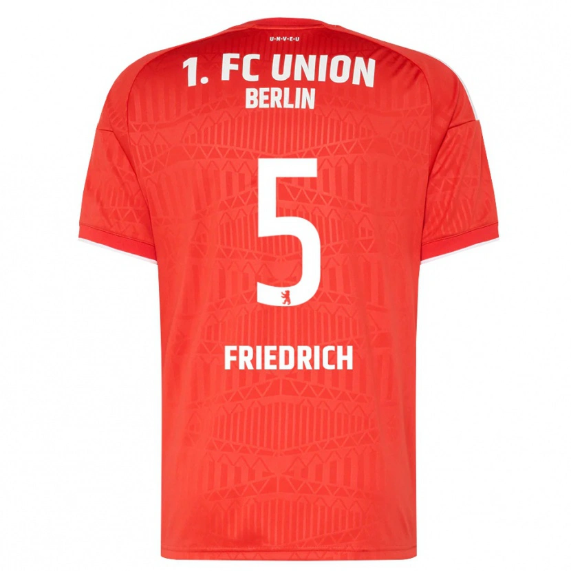 Danxen Dames Marvin Friedrich #5 Rood Wit Thuisshirt Thuistenue 2026/27 T-Shirt België