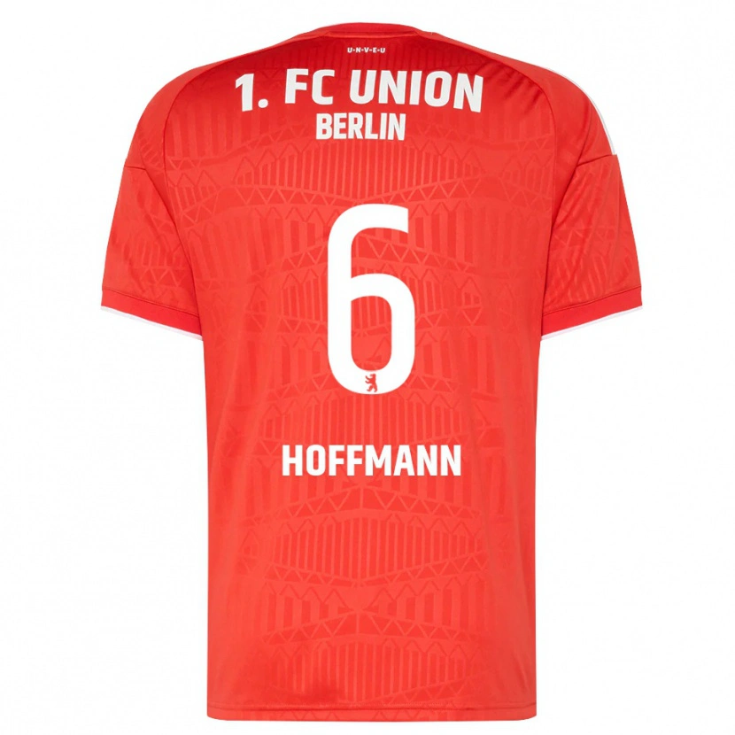 Danxen Dames Finn Hoffmann #6 Rood Wit Thuisshirt Thuistenue 2026/27 T-Shirt België