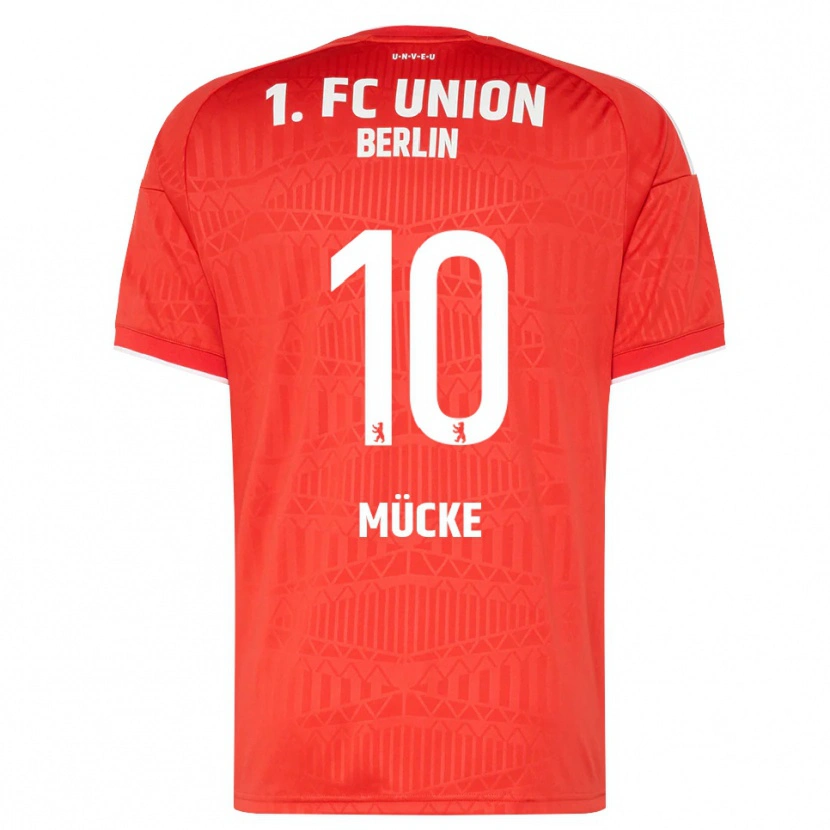 Danxen Dames Jonathan Mücke #10 Rood Wit Thuisshirt Thuistenue 2026/27 T-Shirt België