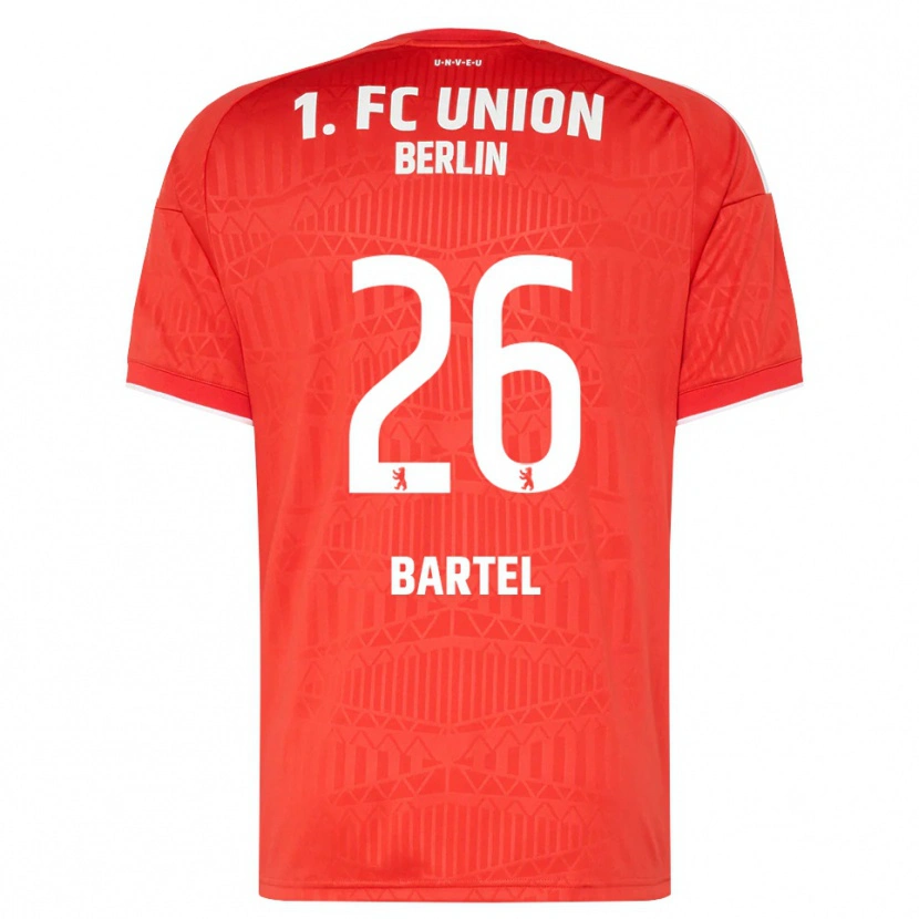 Danxen Dames Oskar Bartel #26 Rood Wit Thuisshirt Thuistenue 2026/27 T-Shirt België