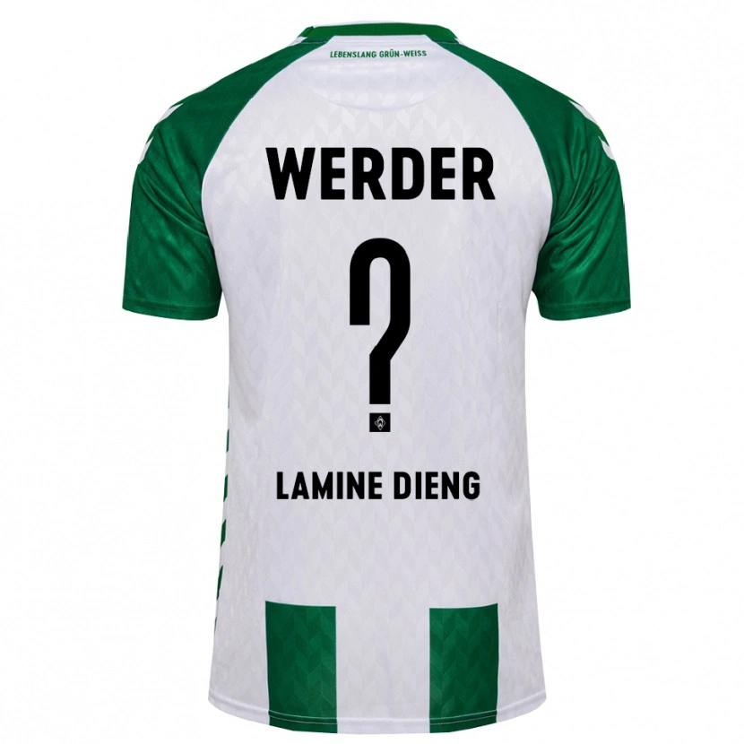 Danxen Dames Mamadou Lamine Dieng #0 Groen Wit Thuisshirt Thuistenue 2026/27 T-Shirt België