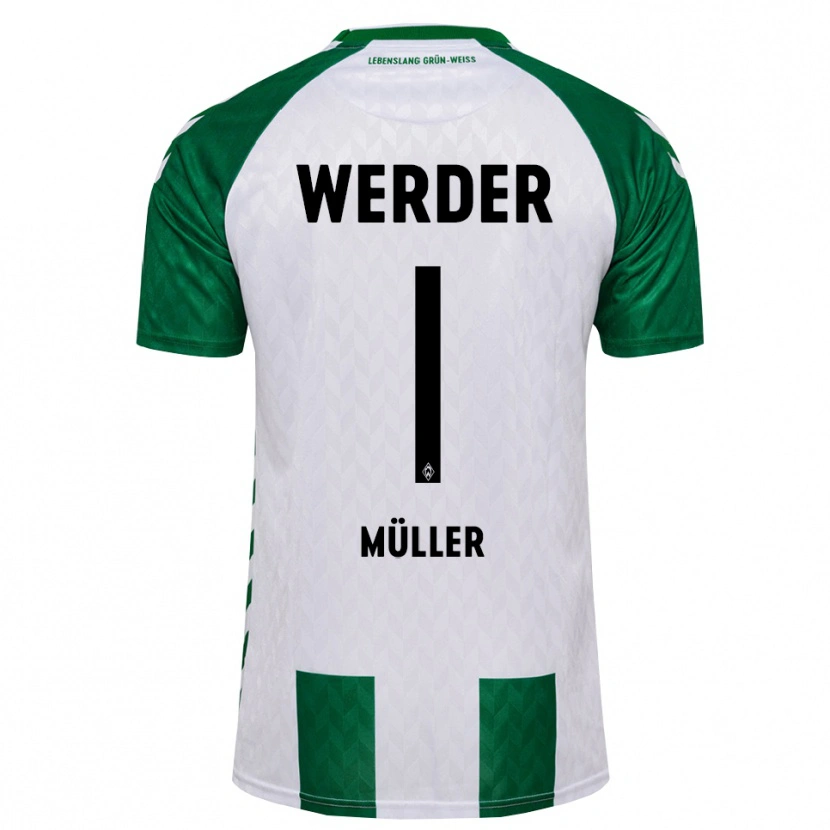 Danxen Dames Vincent Müller #1 Groen Wit Thuisshirt Thuistenue 2026/27 T-Shirt België