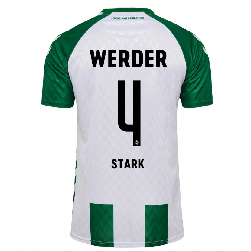 Danxen Dames Niklas Stark #4 Groen Wit Thuisshirt Thuistenue 2026/27 T-Shirt België