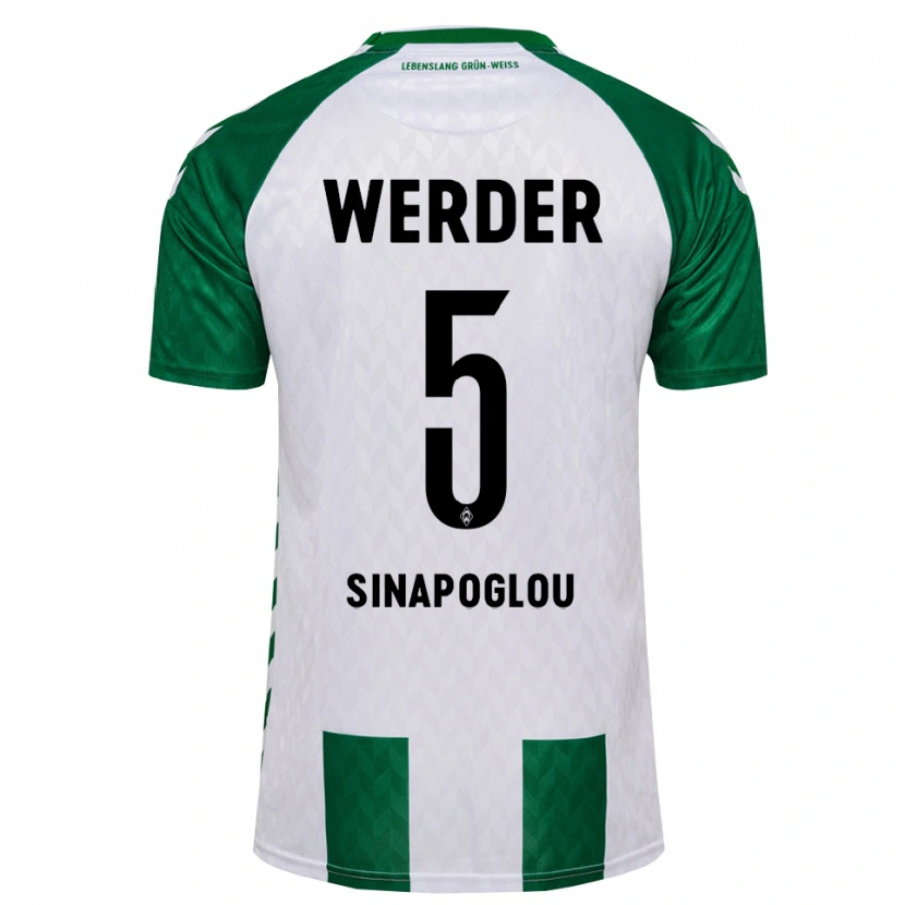 Danxen Dames Oguzcan Sinapoglou #5 Groen Wit Thuisshirt Thuistenue 2026/27 T-Shirt België