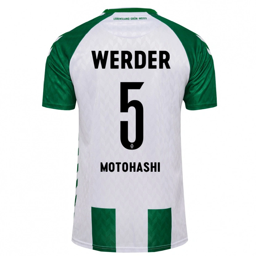 Danxen Dames Yuzuki Motohashi #5 Groen Wit Thuisshirt Thuistenue 2026/27 T-Shirt België