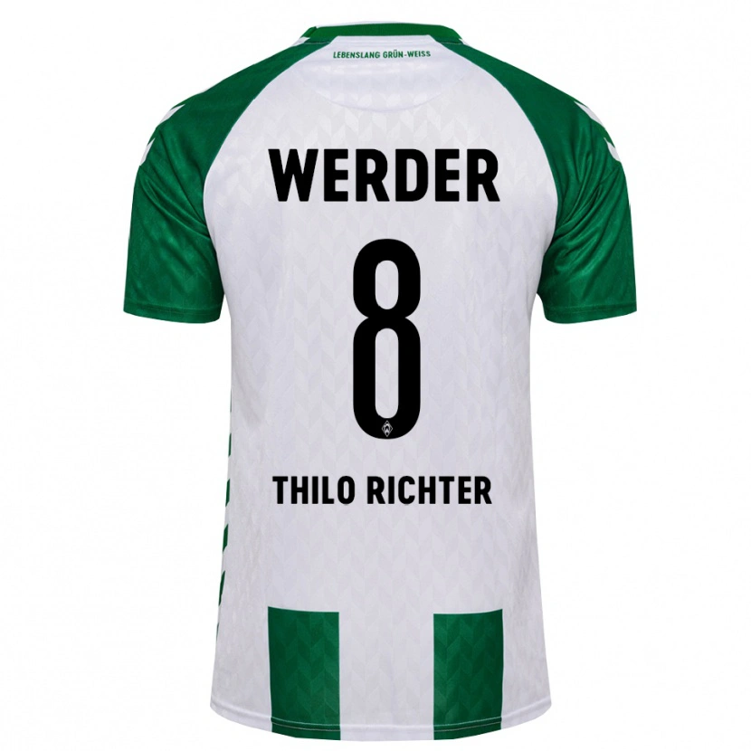 Danxen Dames Jasper Thilo Richter #8 Groen Wit Thuisshirt Thuistenue 2026/27 T-Shirt België
