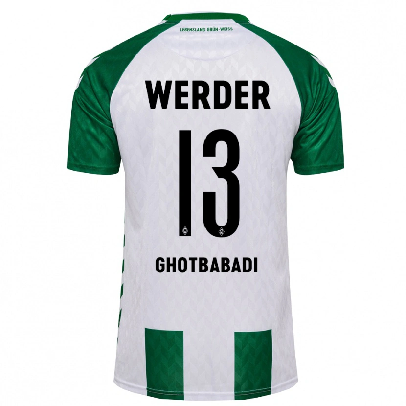 Danxen Dames Reza Ghotbabadi #13 Groen Wit Thuisshirt Thuistenue 2026/27 T-Shirt België