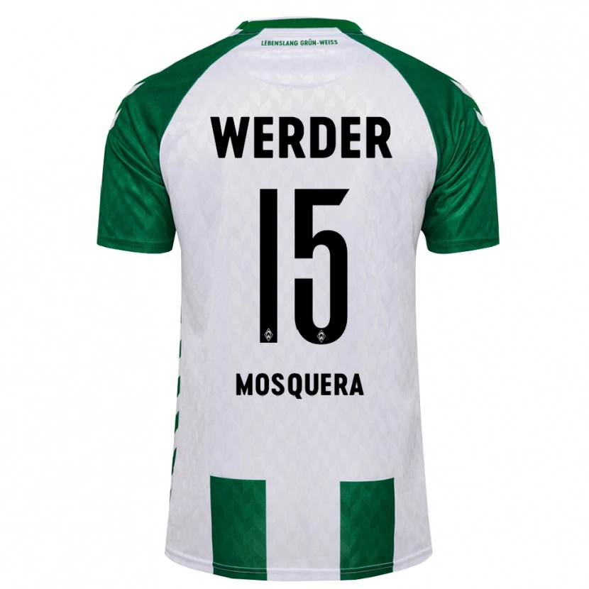 Danxen Dames Arley Mosquera #15 Groen Wit Thuisshirt Thuistenue 2026/27 T-Shirt België