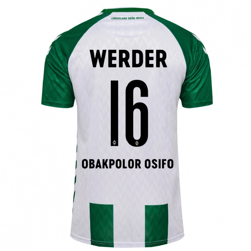 Danxen Dames Valentin Obakpolor Osifo #16 Groen Wit Thuisshirt Thuistenue 2026/27 T-Shirt België