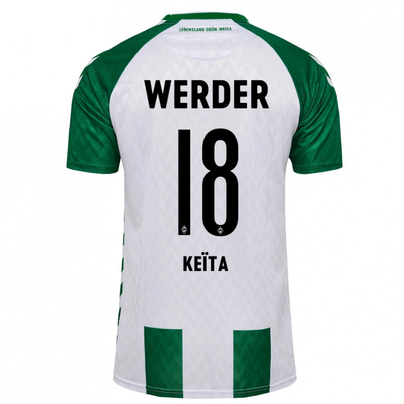 Danxen Dames Naby Keïta #18 Groen Wit Thuisshirt Thuistenue 2026/27 T-Shirt België
