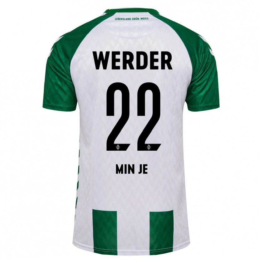 Danxen Dames Min-Je Kim #22 Groen Wit Thuisshirt Thuistenue 2026/27 T-Shirt België