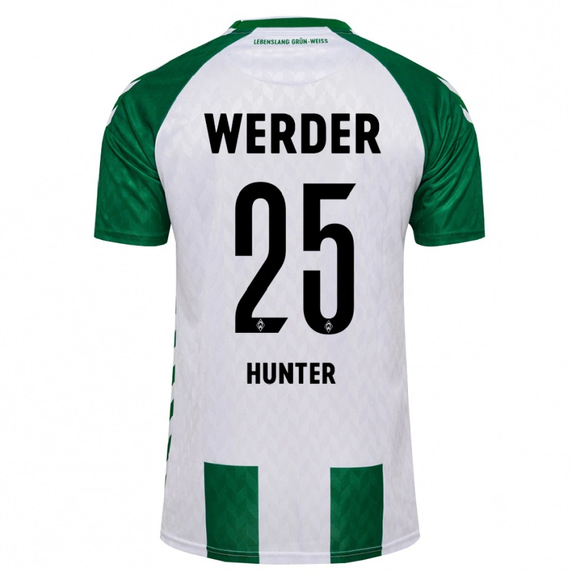 Danxen Dames Leif Hunter #25 Groen Wit Thuisshirt Thuistenue 2026/27 T-Shirt België