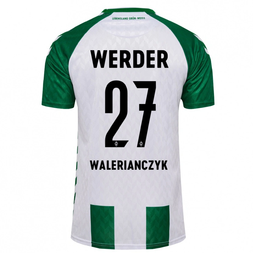 Danxen Dames Dennis Walerianczyk #27 Groen Wit Thuisshirt Thuistenue 2026/27 T-Shirt België
