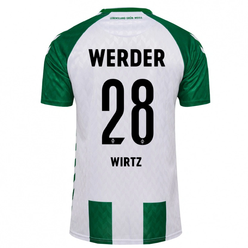 Danxen Dames Juliane Wirtz #28 Groen Wit Thuisshirt Thuistenue 2026/27 T-Shirt België