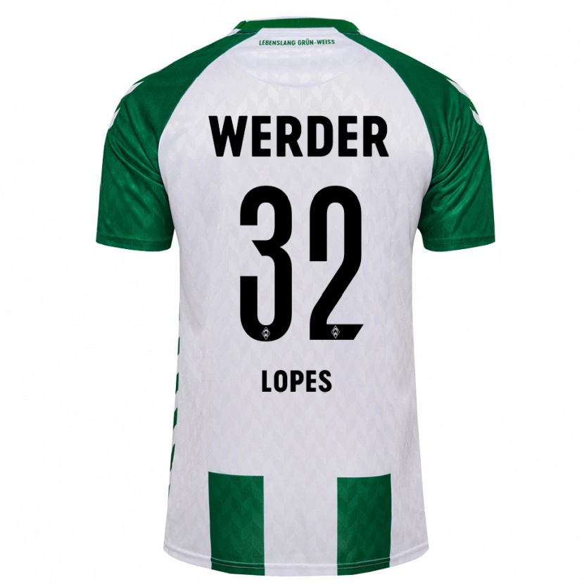 Danxen Dames Eugenio Lopes #32 Groen Wit Thuisshirt Thuistenue 2026/27 T-Shirt België