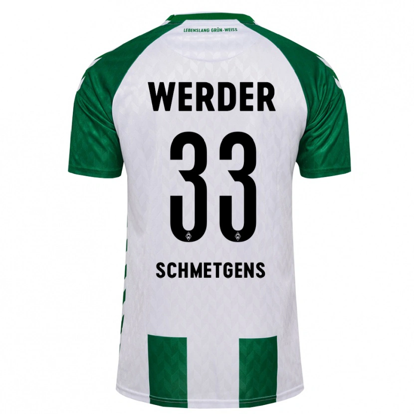 Danxen Dames Mick Schmetgens #33 Groen Wit Thuisshirt Thuistenue 2026/27 T-Shirt België
