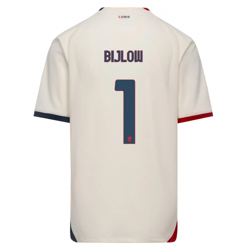 Danxen Dames Justin Bijlow #1 Off-White Rood Uitshirt Uittenue 2026/27 T-Shirt België