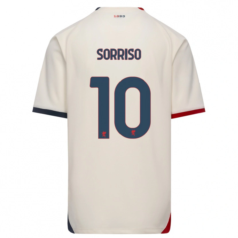 Danxen Dames Felipe Mastropietro #10 Off-White Rood Uitshirt Uittenue 2026/27 T-Shirt België