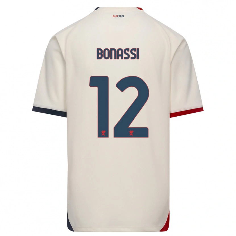 Danxen Dames Lorenzo Bonassi #12 Off-White Rood Uitshirt Uittenue 2026/27 T-Shirt België