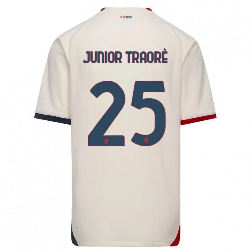 Danxen Dames Hamed Traoré #25 Off-White Rood Uitshirt Uittenue 2026/27 T-Shirt België