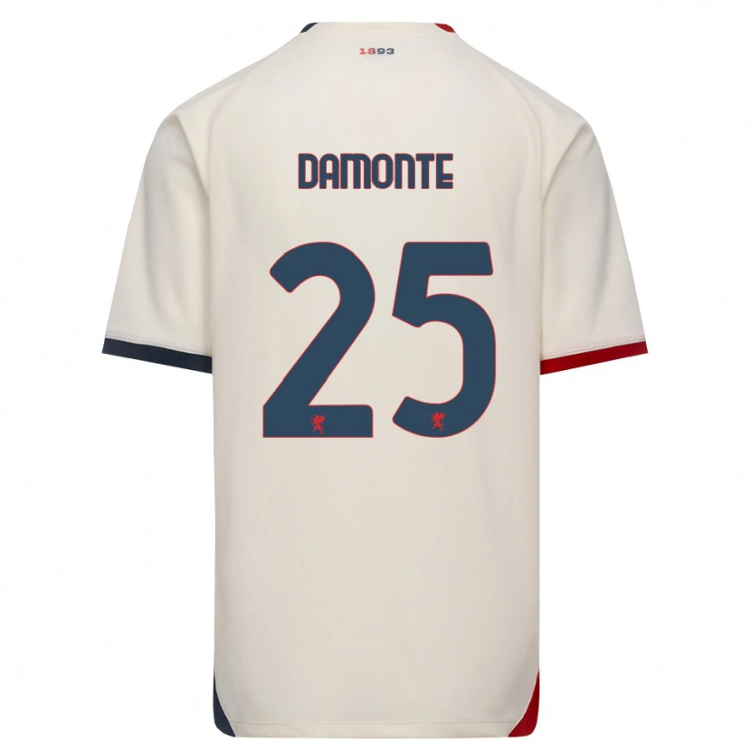 Danxen Dames Lorenzo Damonte #25 Off-White Rood Uitshirt Uittenue 2026/27 T-Shirt België