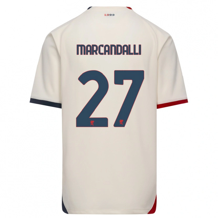 Danxen Dames Alessandro Marcandalli #27 Off-White Rood Uitshirt Uittenue 2026/27 T-Shirt België