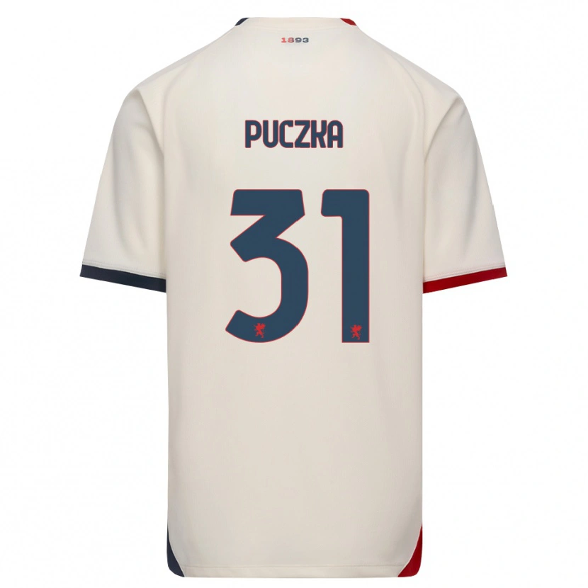 Danxen Dames David Puczka #31 Off-White Rood Uitshirt Uittenue 2026/27 T-Shirt België