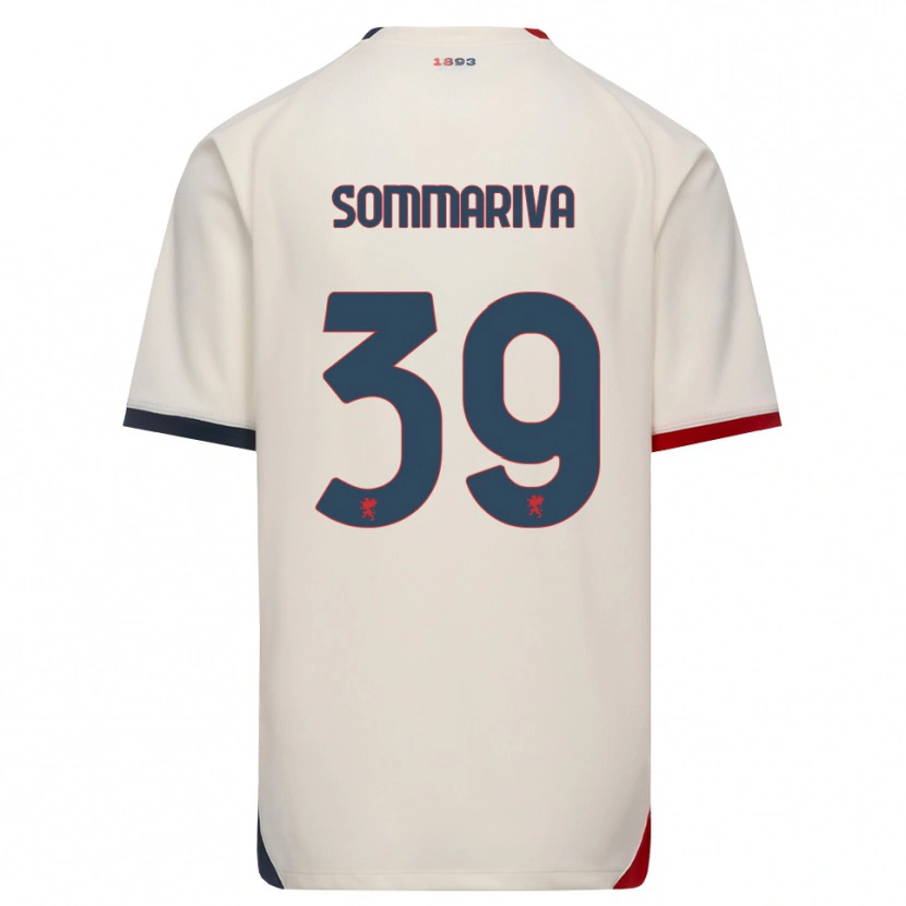 Danxen Dames Daniele Sommariva #39 Off-White Rood Uitshirt Uittenue 2026/27 T-Shirt België