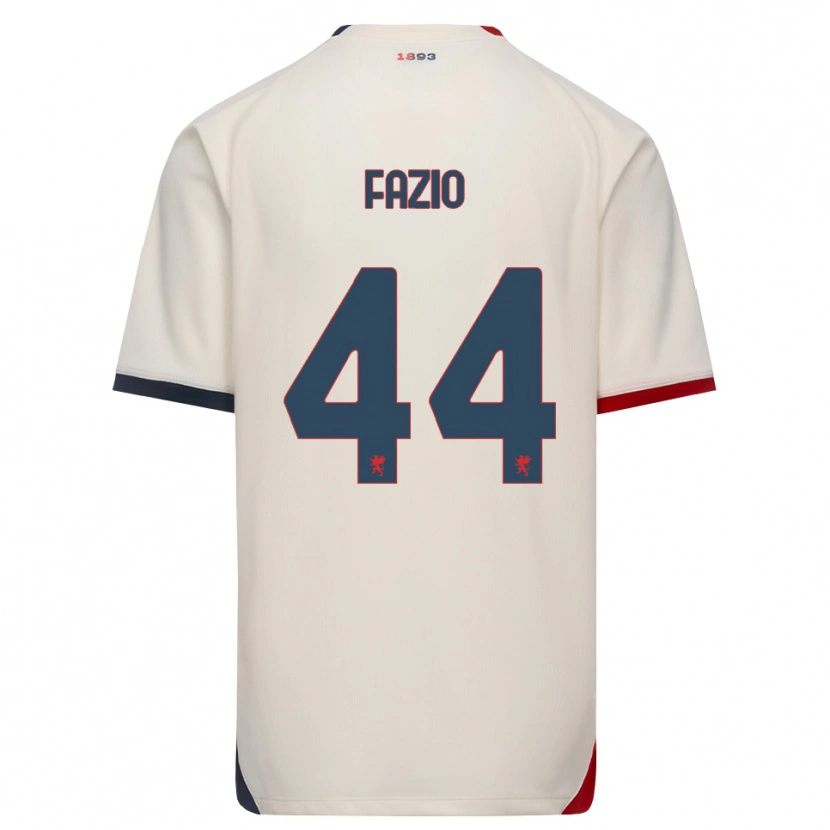 Danxen Dames Agostino Fazio #44 Off-White Rood Uitshirt Uittenue 2026/27 T-Shirt België