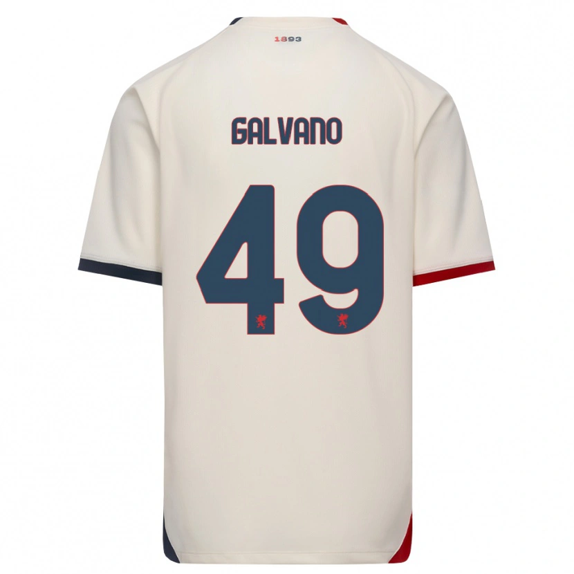 Danxen Dames Cristian Galvano #49 Off-White Rood Uitshirt Uittenue 2026/27 T-Shirt België