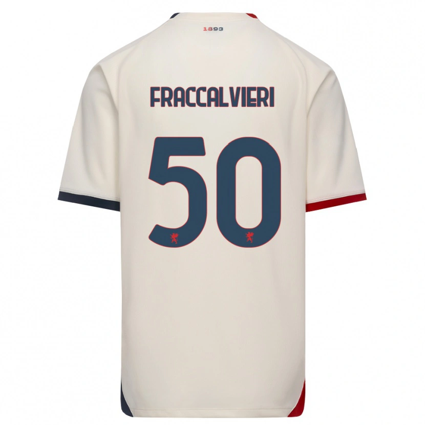 Danxen Dames Michele Fraccalvieri #50 Off-White Rood Uitshirt Uittenue 2026/27 T-Shirt België