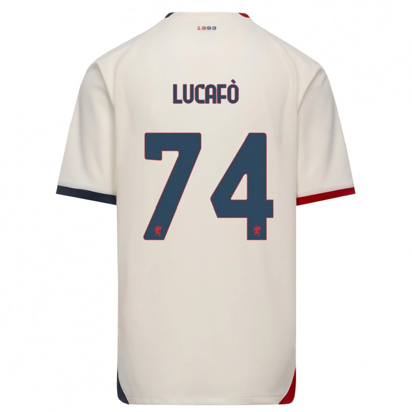 Danxen Dames Sara Lucafò #74 Off-White Rood Uitshirt Uittenue 2026/27 T-Shirt België
