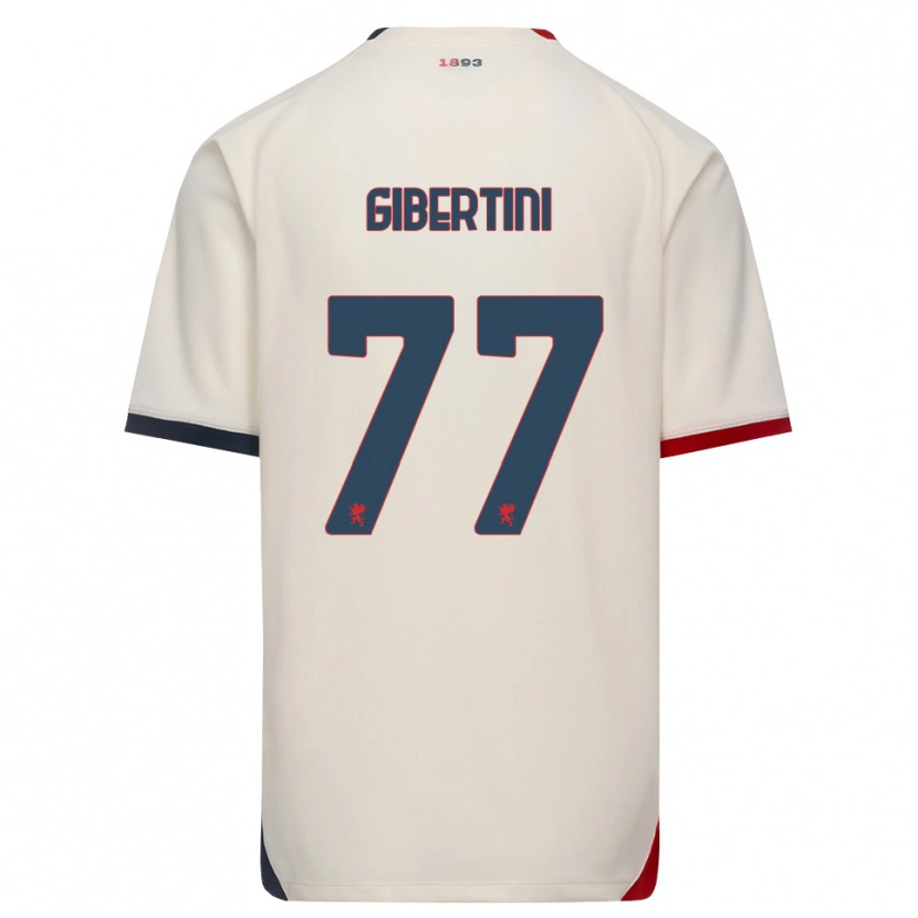 Danxen Dames Matteo Gibertini #77 Off-White Rood Uitshirt Uittenue 2026/27 T-Shirt België