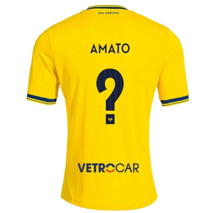 Danxen Dames Luca Amato #0 Geel Rood Uitshirt Uittenue 2026/27 T-Shirt België