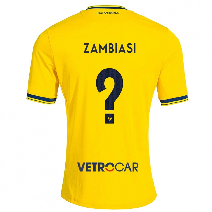 Danxen Dames Yonas Zambiasi #0 Geel Rood Uitshirt Uittenue 2026/27 T-Shirt België